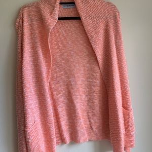 Pinkish Orangeish comfy cardigan